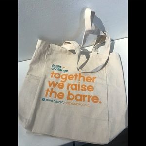 Pure Barre Canvas Tote